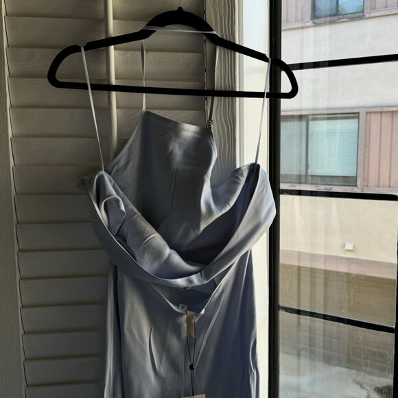 Bec & Bridge Adore Halter Maxi Dress in Dusty Blue - Picture 8 of 9